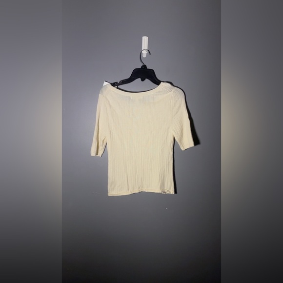 Banana Republic Ribbed Merino Wool Scoop-Neck Sweater Top Size Medium - Picture 6 of 6